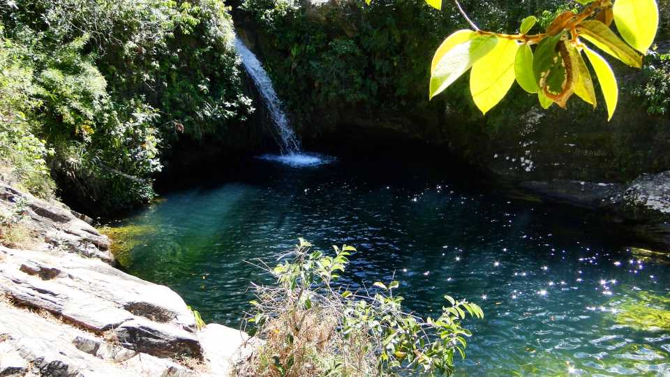 the Blue Lagoon Air Terjun Sambangan is a series of stunning waterfalls surrounded by tropical rainforests. 
